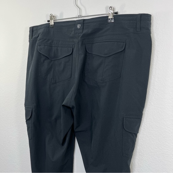 KUHL Women's Freeflex Roll-Up Cargo Pants Koal size 18W - Picture 4 of 10